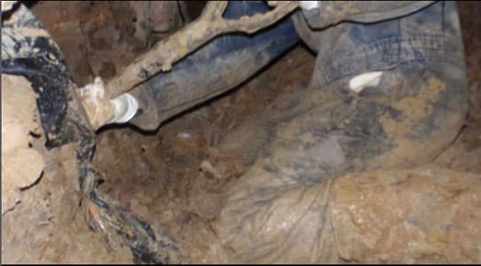 Tunneling under a house Tunneling under a house