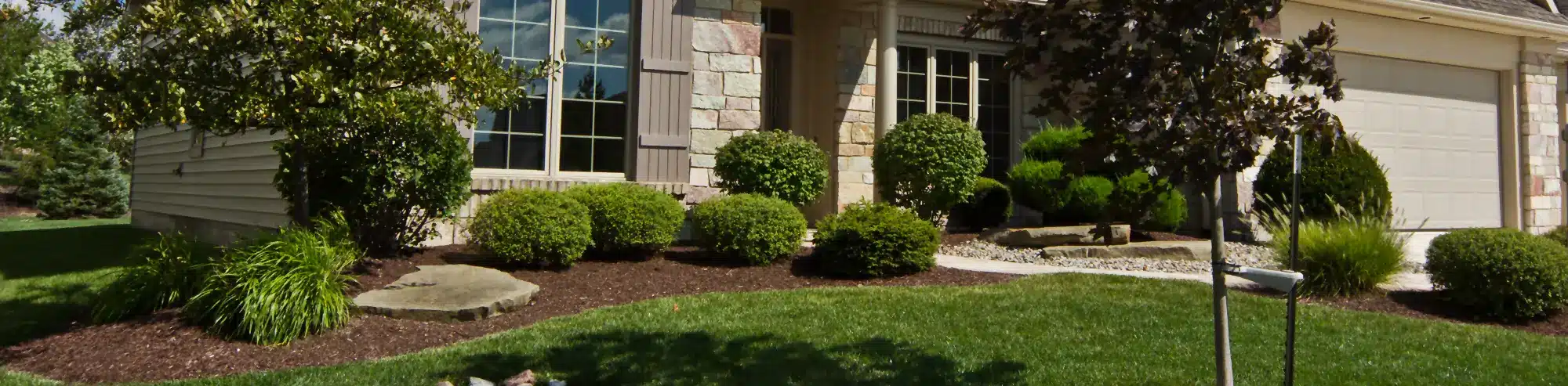 Mulch Around the House Foundation