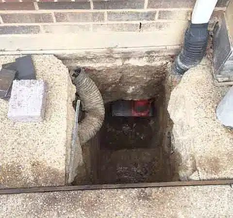 During Foundation Repair - Concrete Breakout