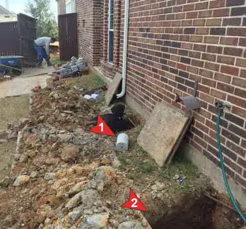 During Foundation Repair - preparing the house