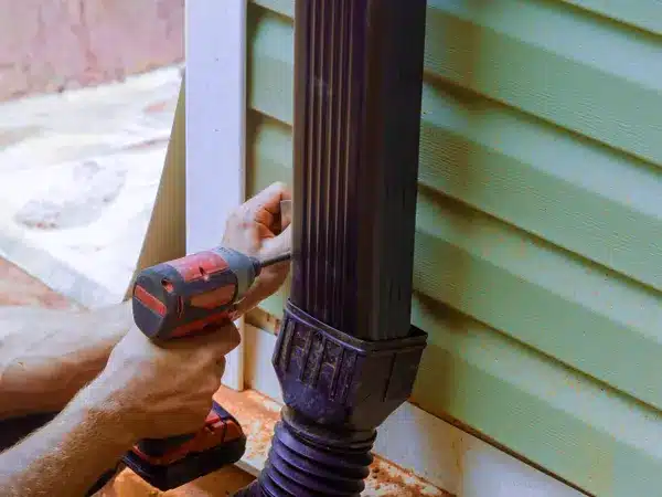 Improve Foundation Drainage Install Gutters and Downspouts
